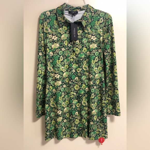 Lafayette 148 New York Dresses & Skirts - NWT Lafayette 148 New York Floral Shirtdress Long Sleeve Size 40 M